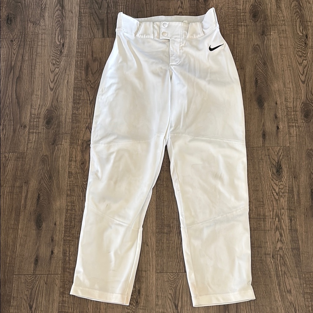 White NIKE baseball pants